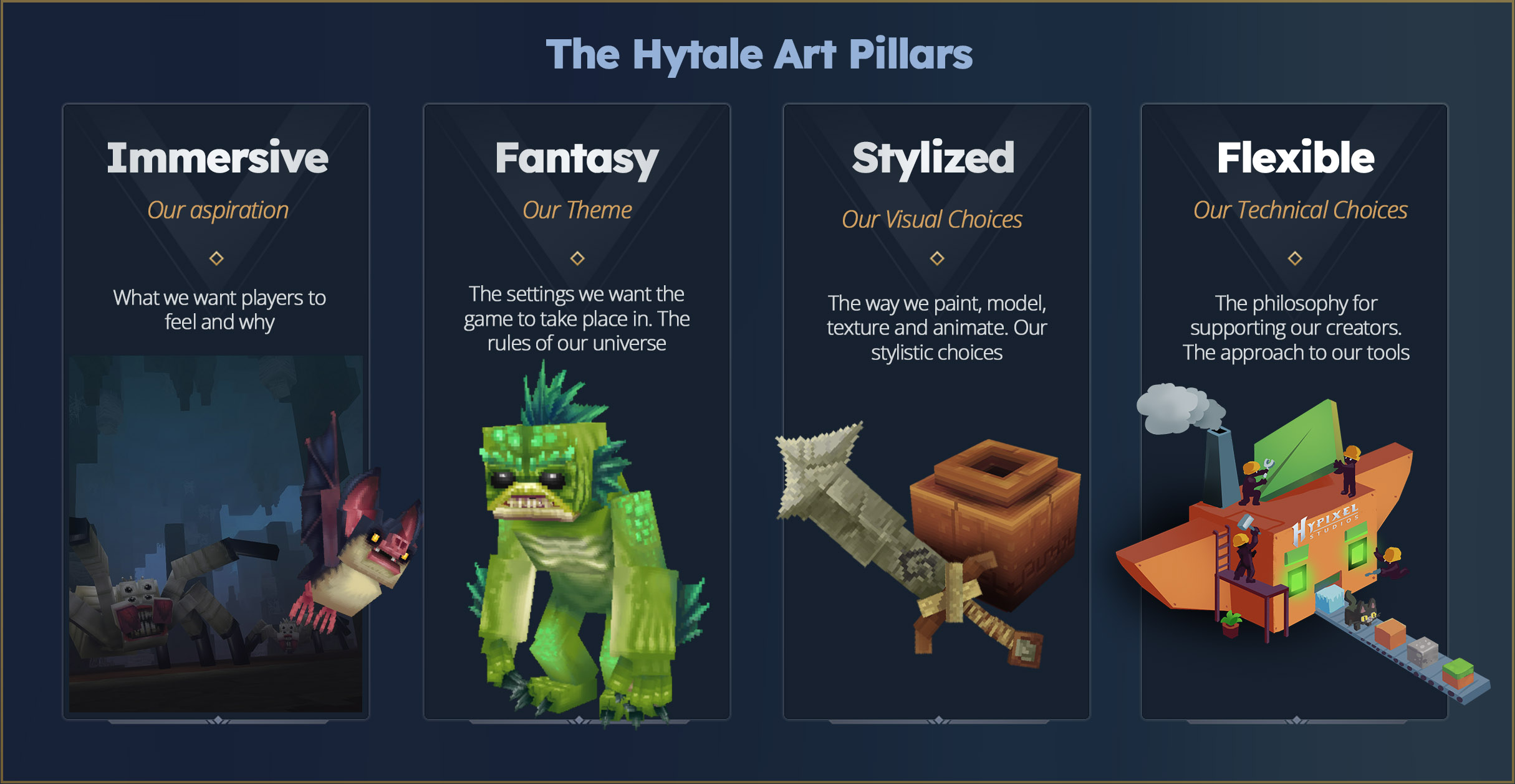 Cztery filary sztuki Hytale